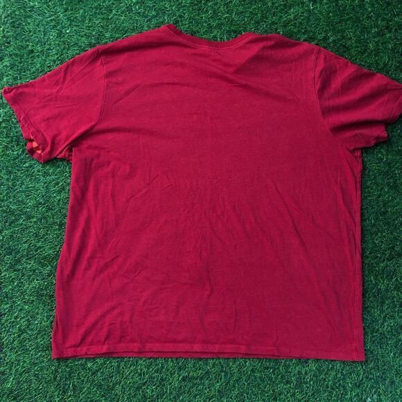 Men’s Red Nike Swoosh Logo Graphic Tee - Picture 2 of 4